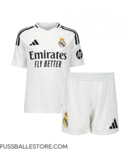 Günstige Real Madrid Heimtrikotsatz Kinder 2024-25 Kurzarm (+ Kurze Hosen)